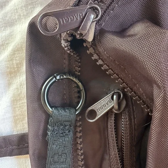 Baggu chocolate plum bowler bag - Picture 5 of 7